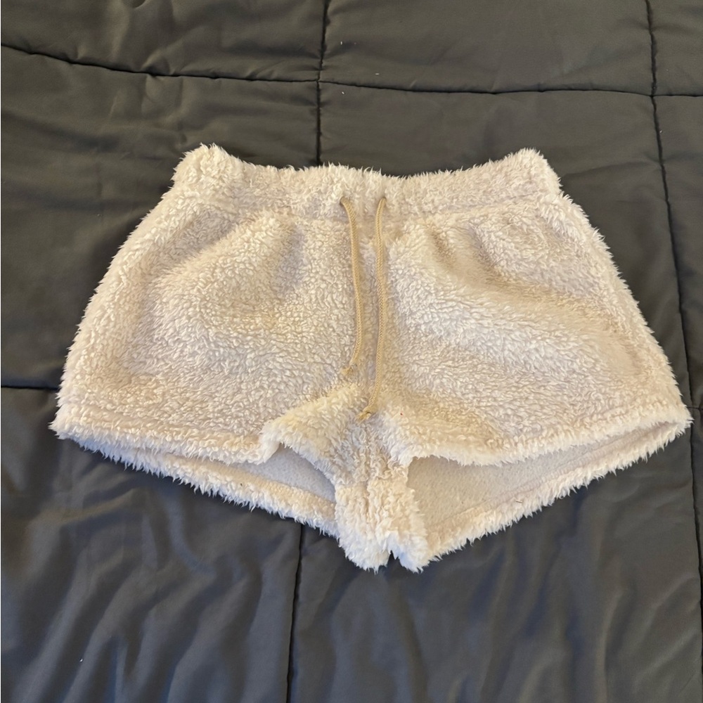 Cozy Cream Fleece Women's Shorts